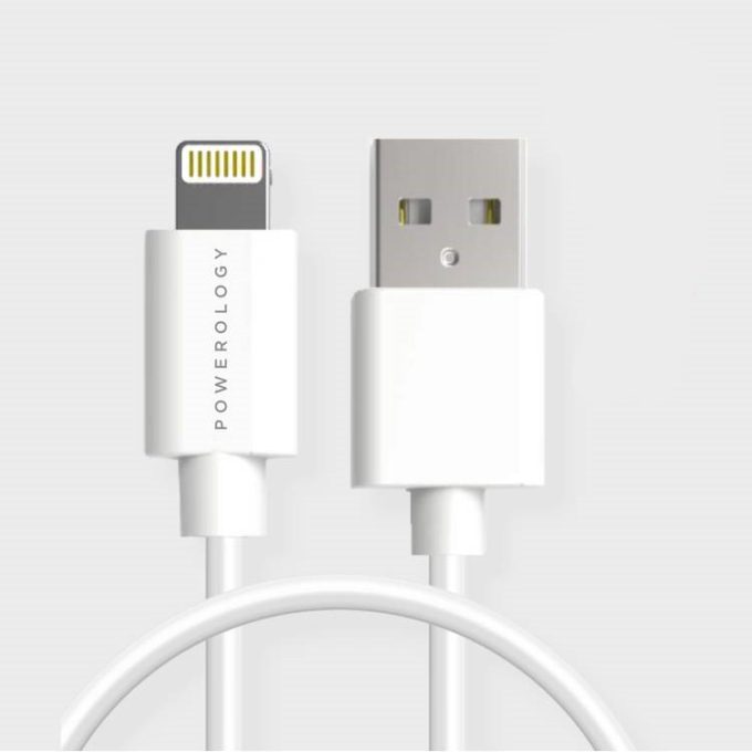 Cablu date si fast charge, USB to lightning, Powerology, 3m