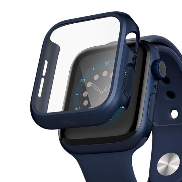 Carcasa protectie Anank, pentru Apple Watch 44mm, albastru