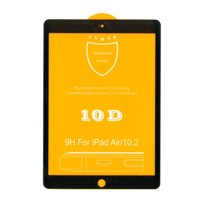 Folie protectie 10D, din sticla securizata, pentru iPad 10.2