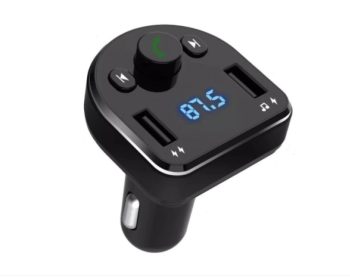 Modulator Auto FM Bluetooth si MP3, cu buton de apel, XO-BCC01, negru